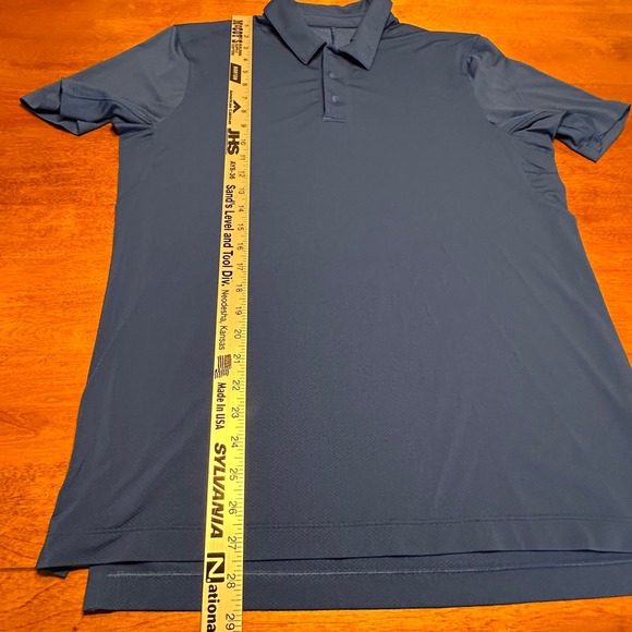Lululemon Evolution Short-Sleeve Polo Shirt‎ Royal Blue Performance Golf Medium - Picture 9 of 9